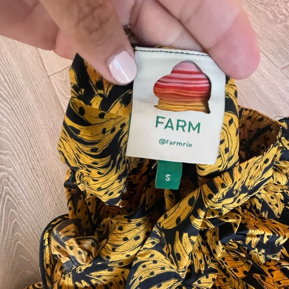 Farm Rio tiered banana print one should midi dress - Picture 3 of 3